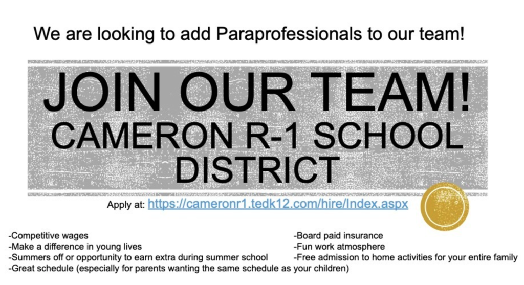 Join our team of paraprofessionals