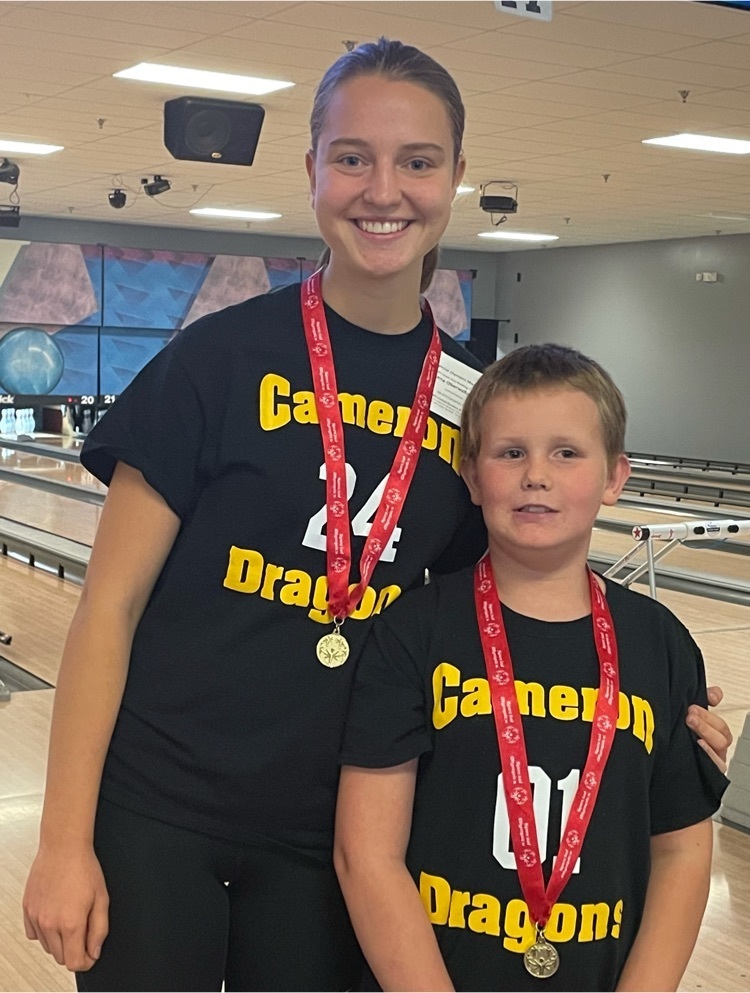 Lena and Phoenix with their medals