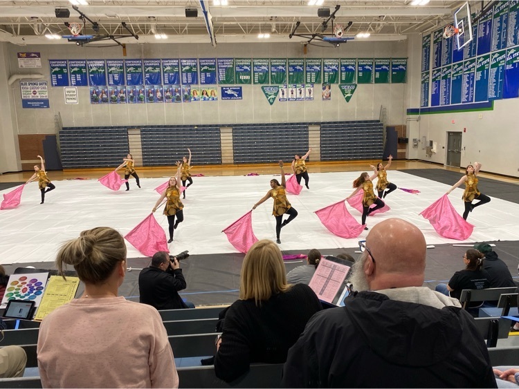Winter Guard performs at Blue Spring South High School