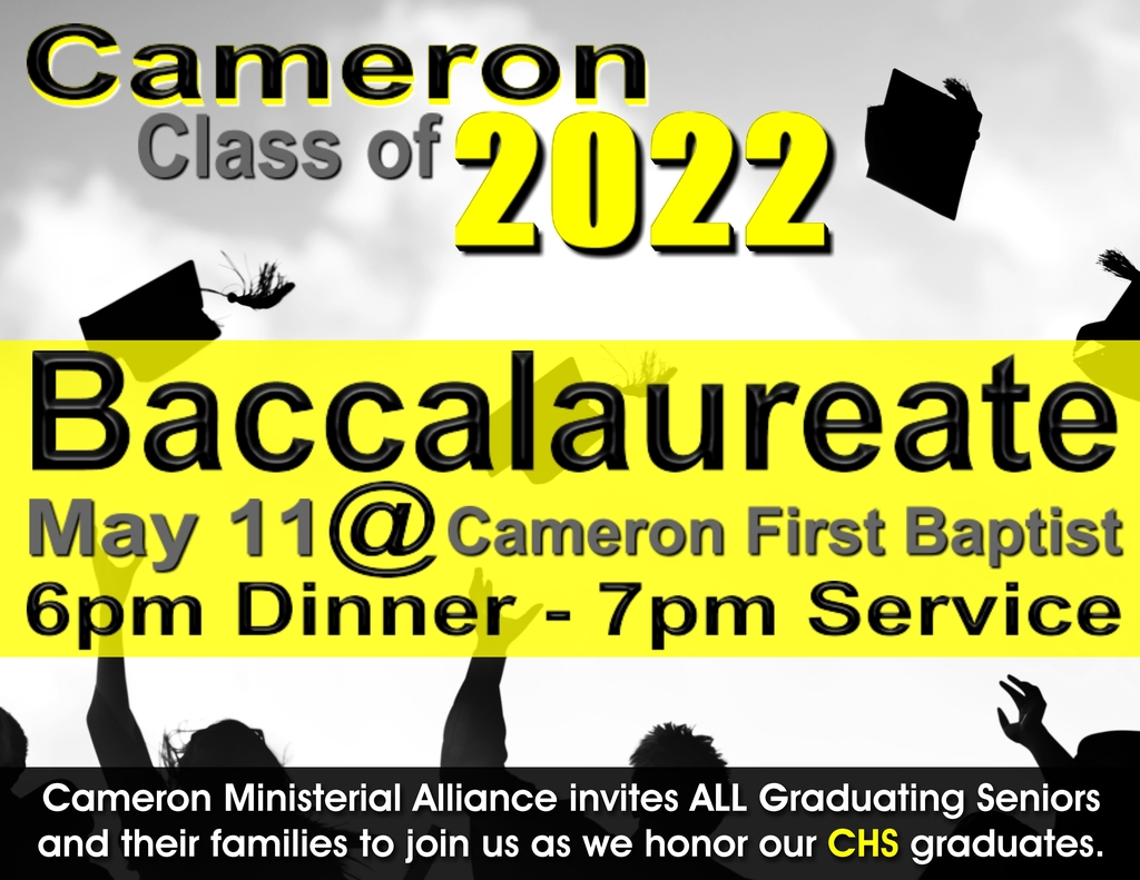 Baccalaureate May 11 6pm