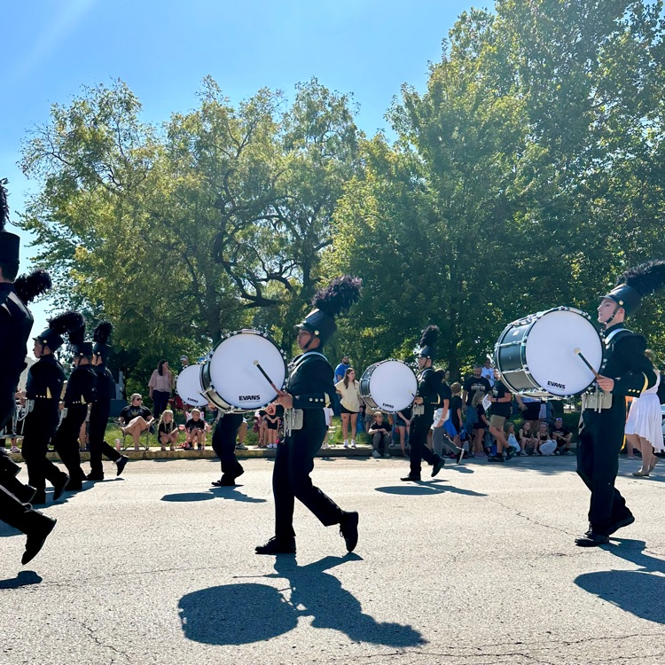 Marching Band Performing 